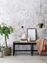 Blush Reactive Glaze Stoneware Vase 7in