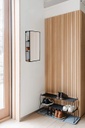 Cubiko Tall Black Mirror and Storage Unit