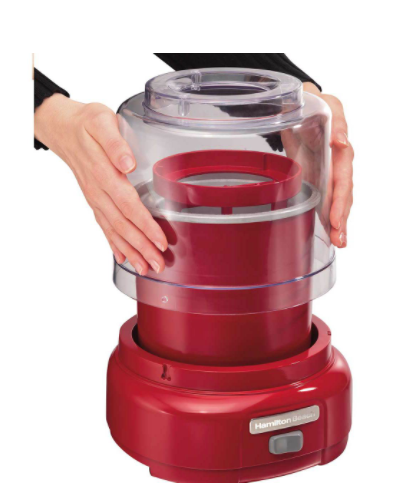 Hamilton Beach® 1.5 Quart Red Ice Cream Maker
