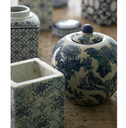 Decorative Stoneware Ginger Jar 8in
