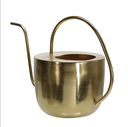 Flat Top Watering Can Gold 11in