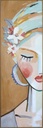 Boho Girl II Framed Canvas Set 18Wx54H