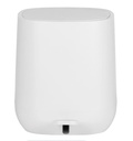 Davos White Matte Pedal Bin 5 Litre