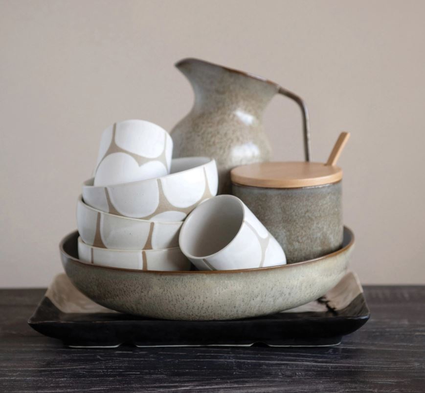 Handpainted Stoneware Bowl 5in