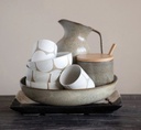 Handpainted Stoneware Bowl 5in