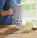 Blue Sand Dollar Pitcher