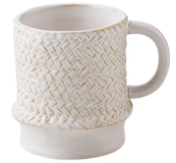 Stoneware Textured Mugs Assorted
