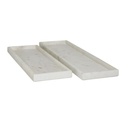 White Marble Tray 23in