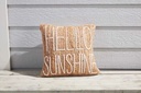 Hello Sun Jute Pillow 18in