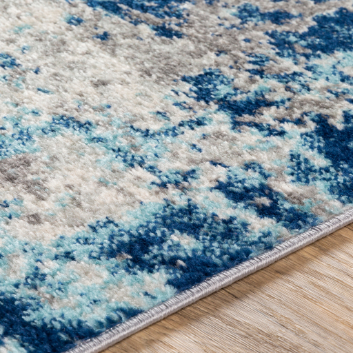 Chester Abstract Blue Rug 7X10