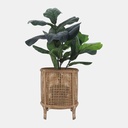 Bamboo & Rattan Woven Planters Brown 10in