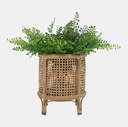 Bamboo & Rattan Woven Planters Brown 10in