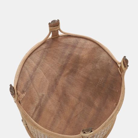 Bamboo & Rattan Woven Planters Brown 10in