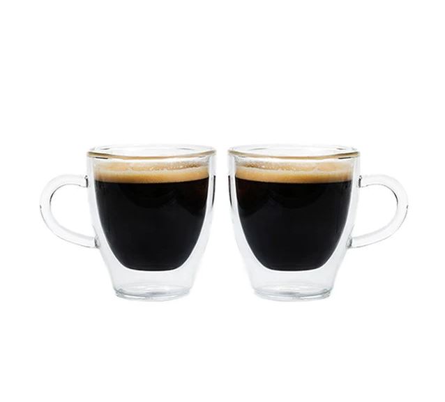 Turin Espresso Cups Double Walled 4.7oz Set of 2