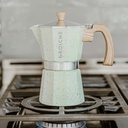 Milano Stone Stovetop Espresso Coffee Maker Mint 6 Cup