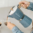 Milano Stone Stovetop Espresso Coffee Maker  Blue 6 Cup