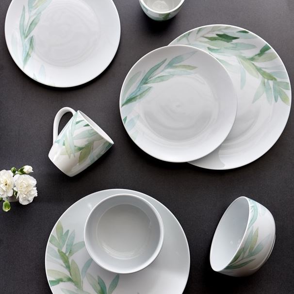 Foliage Porcelain Dinnerware Set 16 pc