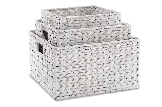 Elian Basket Medium Antique White