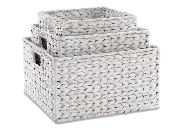 Elian Basket Large Antique White