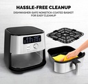 Kalorik Maxx 4qt Digital Air Fryer Stainless & Steel Black