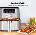 Kalorik Maxx 4qt Digital Air Fryer Stainless & Steel Black