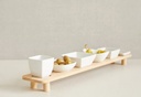 Cabo Acacia Serving Set White 7 pc