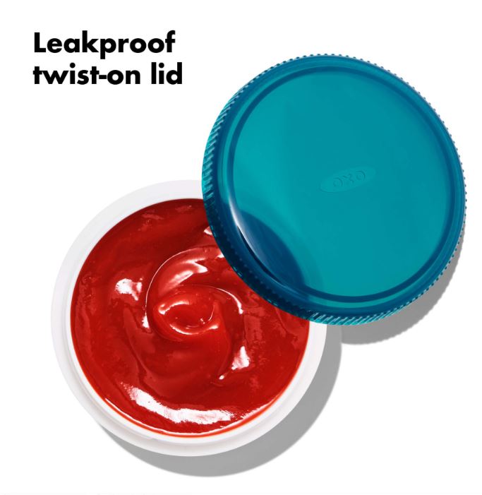 OXO Prep & Go Leakproof Condiment Keeper 3 pack