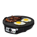 Kalorik Black 3-in-1 Griddle, Crepe and Pancake Maker 
