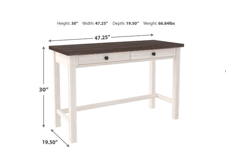 Dorrinson 47" Home Office Desk Two-tone