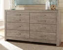 Culverbach Gray Six Drawer Dresser