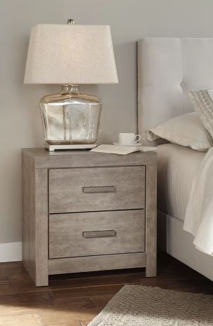 Culverbach Gray Two Drawer Nightstand