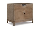 Chrestner Gray Three Drawer Night Stand