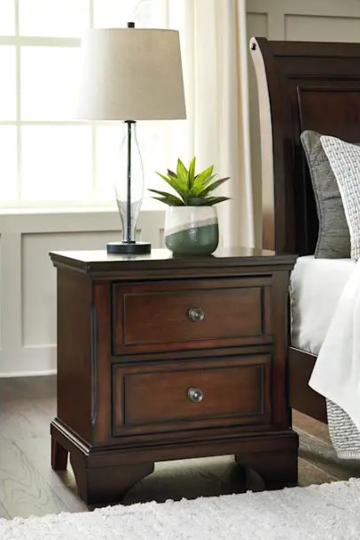Brookbauer Two Drawer Nightstand