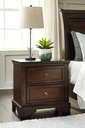 Brookbauer Two Drawer Nightstand