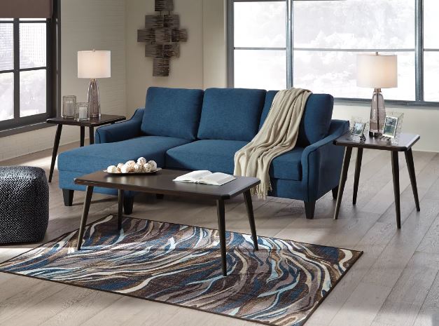 Jarreau Sofa Chaise Sleeper Blue