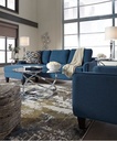 Jarreau Sofa Chaise Sleeper Blue