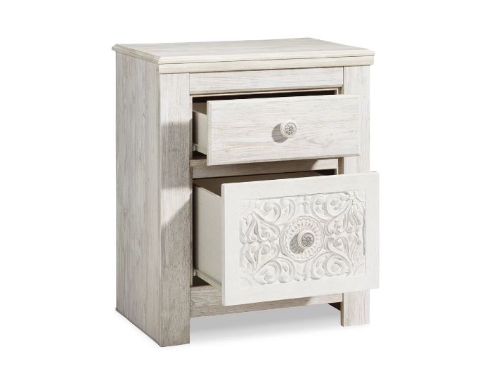 Paxberry Two Drawer Nightstand