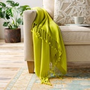 Thelma Throw Chartreuse 50x60in