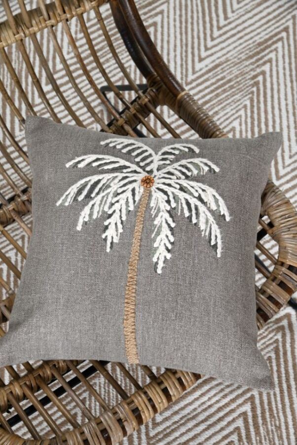 Bako Pillow Taupe 18in