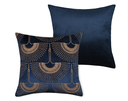 Garmo Velvet Pillow Navy 16in