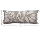 Botanical Print Lumbar Pillow 36x16in