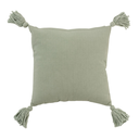 Mint Tassel Pillow 18in