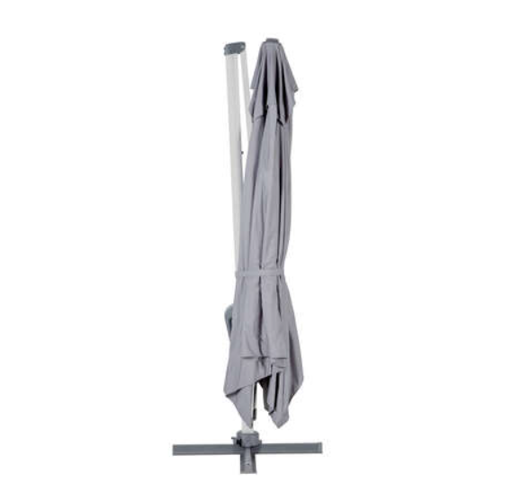 Equador Grey Cantilever Outdoor Umbrella 10x13ft