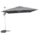 Equador Grey Cantilever Outdoor Umbrella with Base