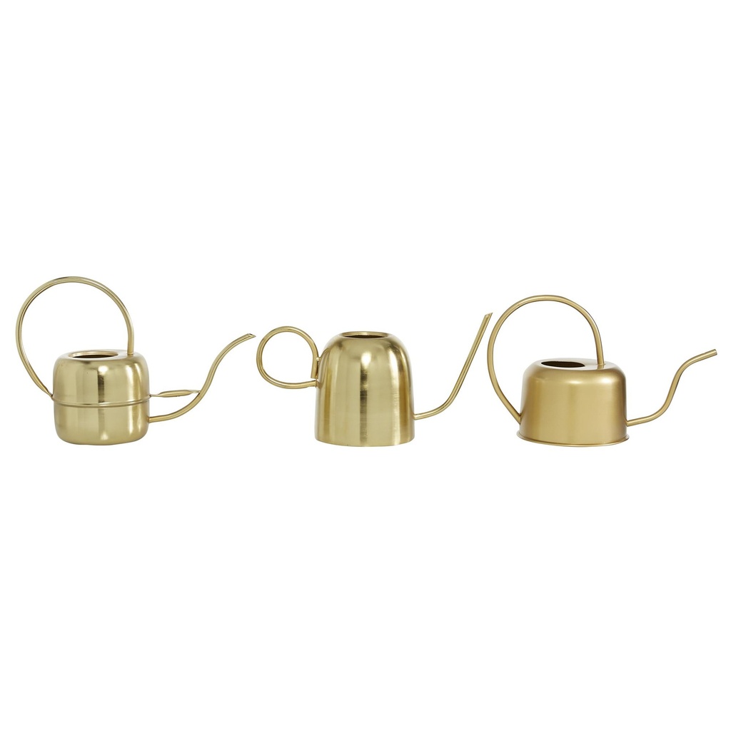 Gold Metal Watering Can Medium