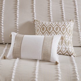 Anslee 3 Piece Cotton Yarn Dyed Duvet King