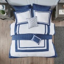 Heritage 8pc Comforter & Coverlet Set King/Cal King Navy