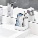 Cade Vanity Center White/ Grey