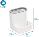 Cade Vanity Center White/ Grey