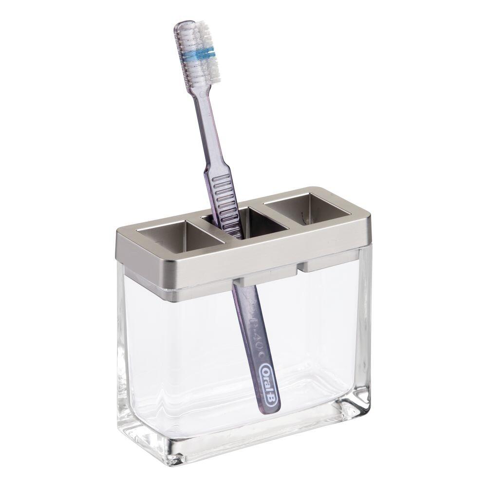 Casilla Toothbrush Holder Clear/ Brushed
